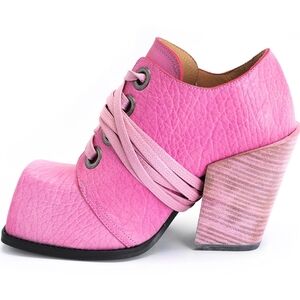 Malik-Pink Women's Chunky Heel Shoes